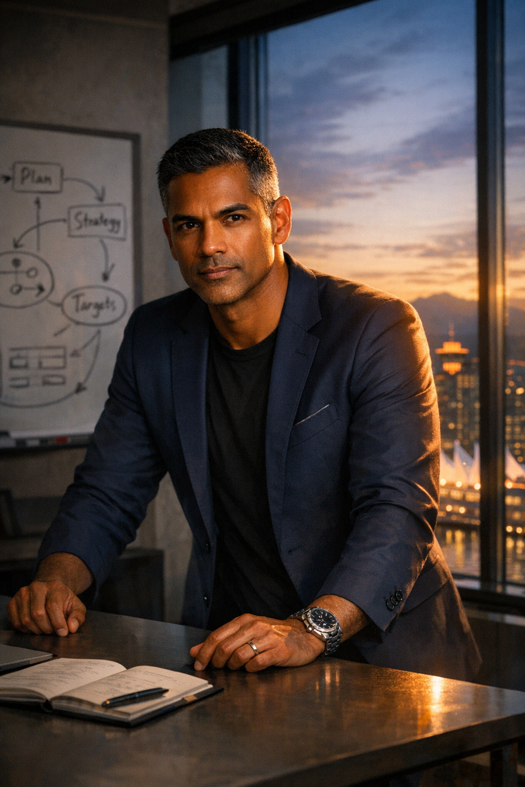 Victor profile illustration